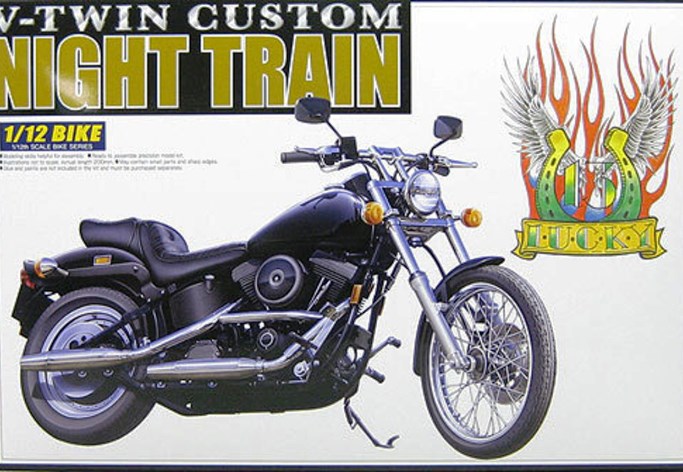 002605 Aoshima Мотоцикл "Night Train" V-Twin Custom 1/12
