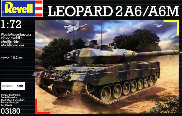 Сборная модель 03180 Revell Танк Leopard 2 A6/A6M  