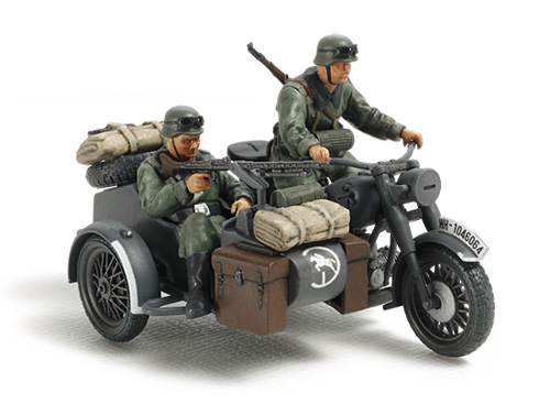 Сборная модель 32578 Tamiya Немецкий мотоцикл с коляской 