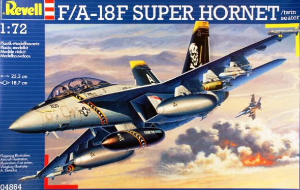 Сборная модель 04864 Revell Самолет F/A-18F Super Hornet (2х местный) 