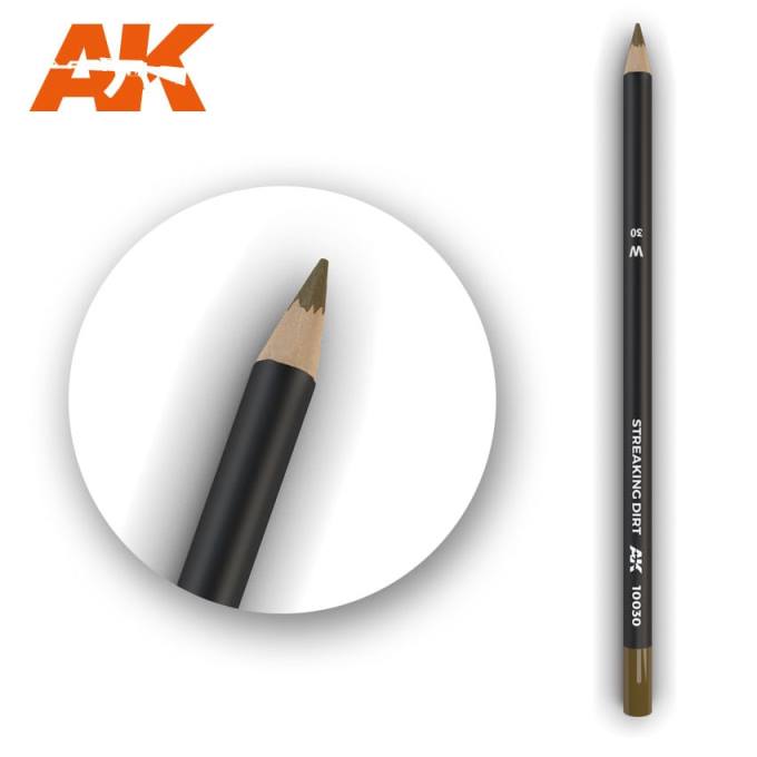 AK10030 AK Interactive Акварельный карандаш Streaking Dirt