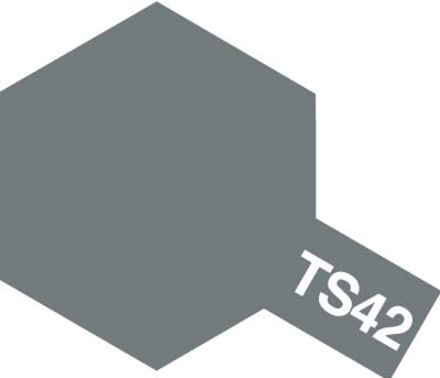 85042 Tamiya Краска-спрей TS-42 Light Gun Metal﻿ (Светлый оружейный металл) 100мл