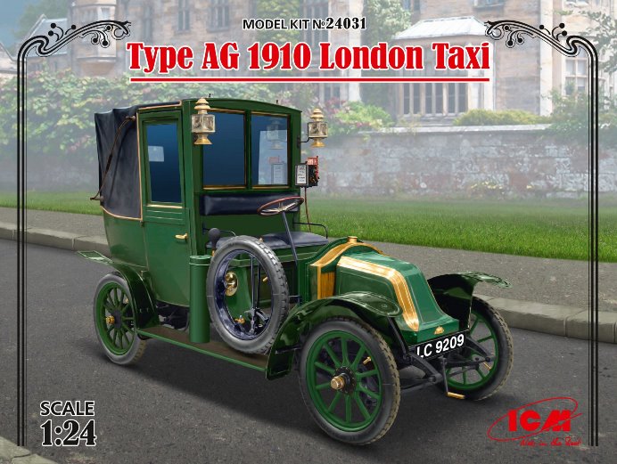 24031 ICM Лондонское такси модели AG 1910г. 1/24