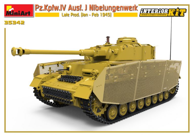35342 MiniArt Танк Pz.Kpfw.IV Ausf. J Nibelungenwerk, поздняя версия (Зима 1945, с интерьером) 1/35