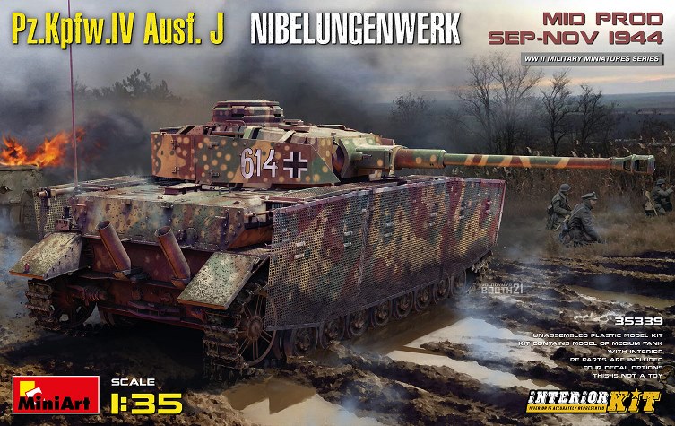 35339 MiniArt Танк Pz.Kpfw.IV Ausf. J Nibelungenwerk (поздний) с интерьером 1/35