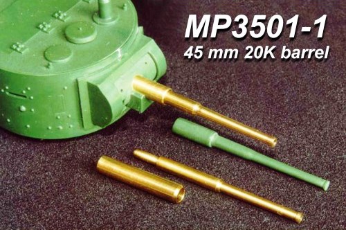 MP3501-1 Model Point 45 мм ствол 20K 1934г для БT-7; T-26, T-35 1/35