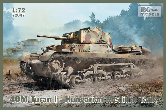 Сборная модель 72047 IBG-models 40M TURAN I Hungarian Medium tank 
