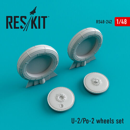 RS48-0242 RESKIT U-2/Po-2 wheels set (for ICM, Eduard) 1/48