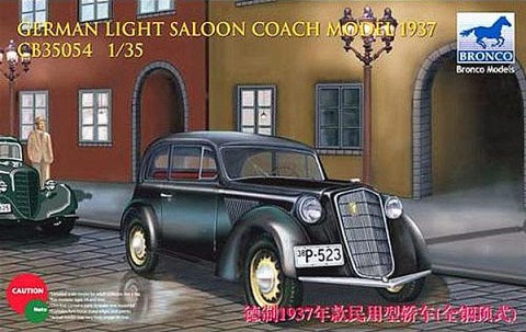CB35054 Bronco Models Автомобиль saloon coach model 1937 1/35