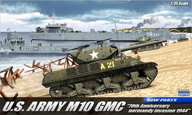 Сборная модель 13288 Academy Американский танк M10 (Высадка в Нормандии, 1944 год)  