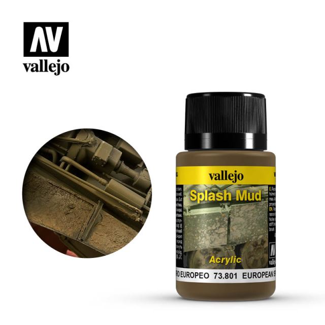 V-73801 Vallejo Weathering Effects. Брызги грязи, Европа 40 мл