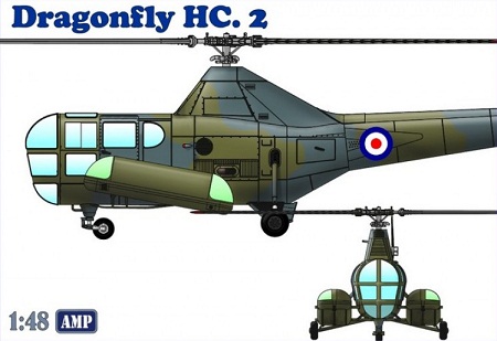 48003 AMP Вертолет Westland WS-51 Dragonfly HC.2  rescue 1/48