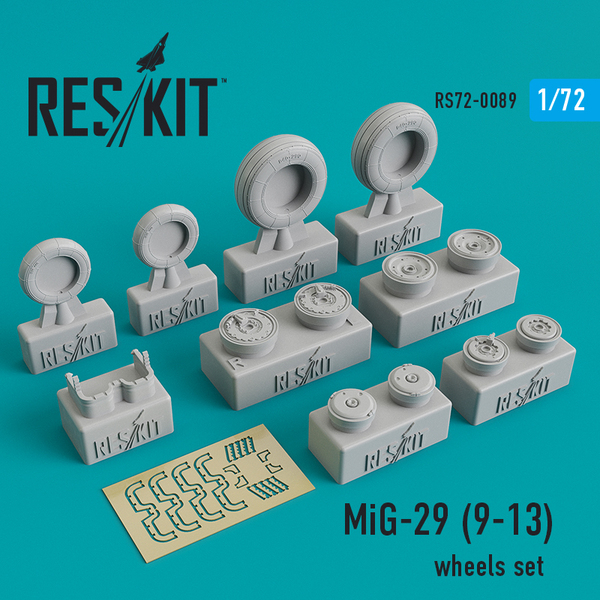 RS48-0089 RESKIT MiG-29 (9-13)  wheels set 1/48