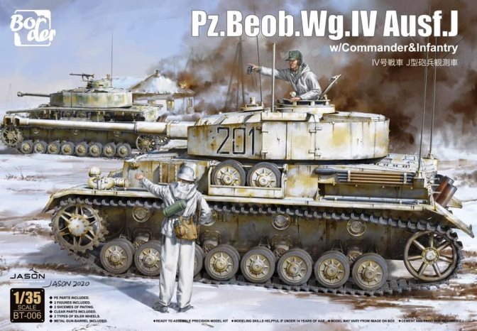 BT-006 Border Model Танк Pz.Beob.Wg. IV Ausf. J (в комплекте 2 фигуры) 1/35