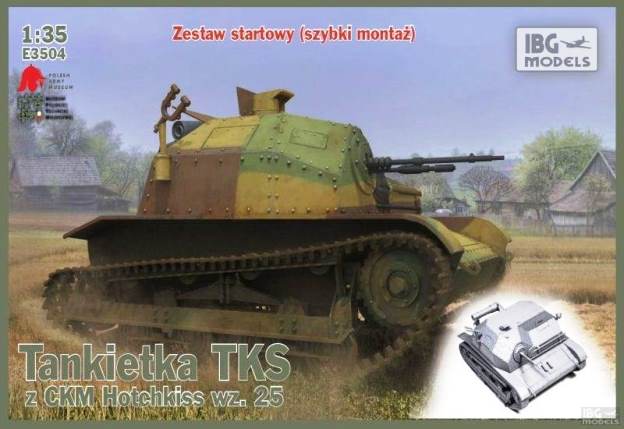 E3504 IBG Models TKS Tankietka with machine gun 1/35