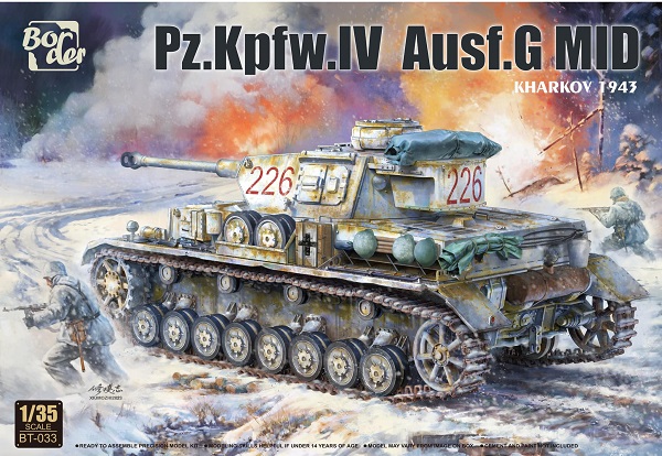 BT-033 Border Model Танк Pz.Kpfw.IV Ausf.G MID "Kharkov 1943" 1/35