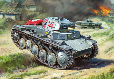 Сборная модель 6102 Звезда Немецкий легкий танк Pz.Kpfw.II 