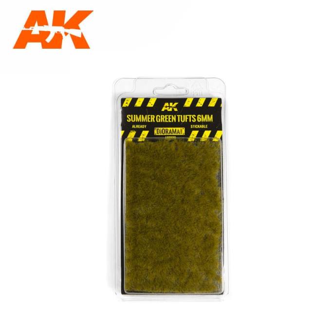 AK8120 AK Interactive Пучки летней зеленой травы (6 мм)