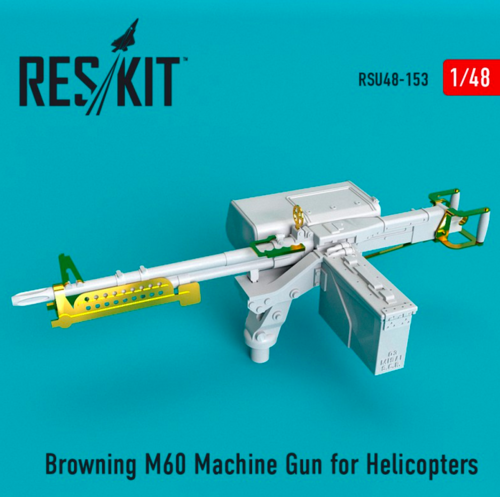 RSU48-0153 RESKIT Browning M60 Machine Gun for Helicopters 1/48