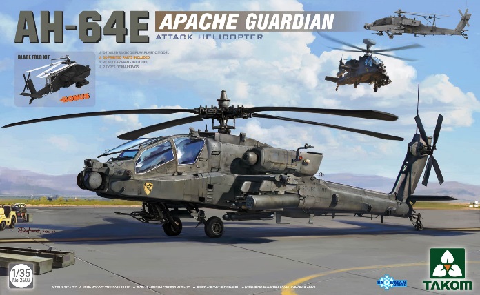 2602 Takom Вертолет AH-64E Apache "Guardian" 1/35