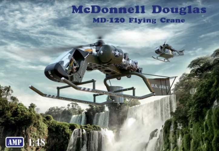 48015 AMP Вертолет McDonnell Douglas MD-120 Flyng Crane 1/48