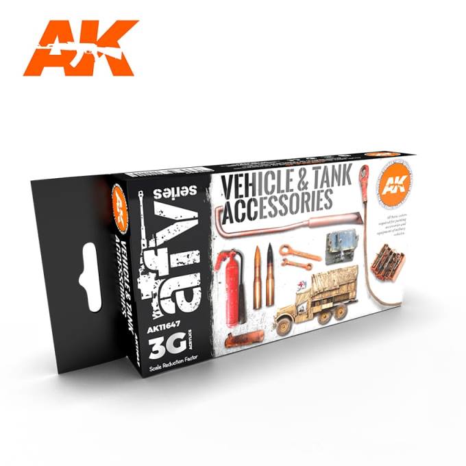 AK11647 AK Interactive Набор красок 3G аксессуары БТТ( 6 красок)