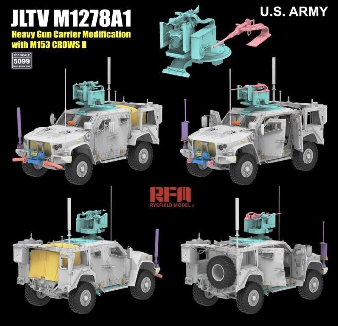 5099 RFM Бронеавтомобиль JLTV M1278A1 с M153 Crows II 1/35