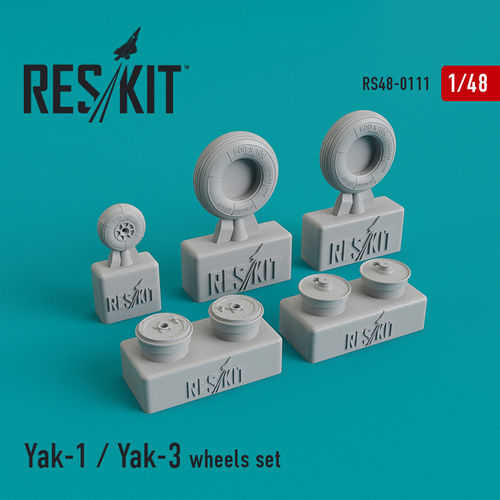 RS48-0111 RESKIT Yak-1/Yak-3 wheels set (for Zvezda, ICM, Model Svit, Eduard) 1/48