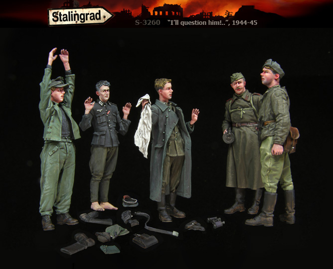 3260 Stalingrad "I'll question him!..." 1945 Большой набор из 5 фигур 1/35