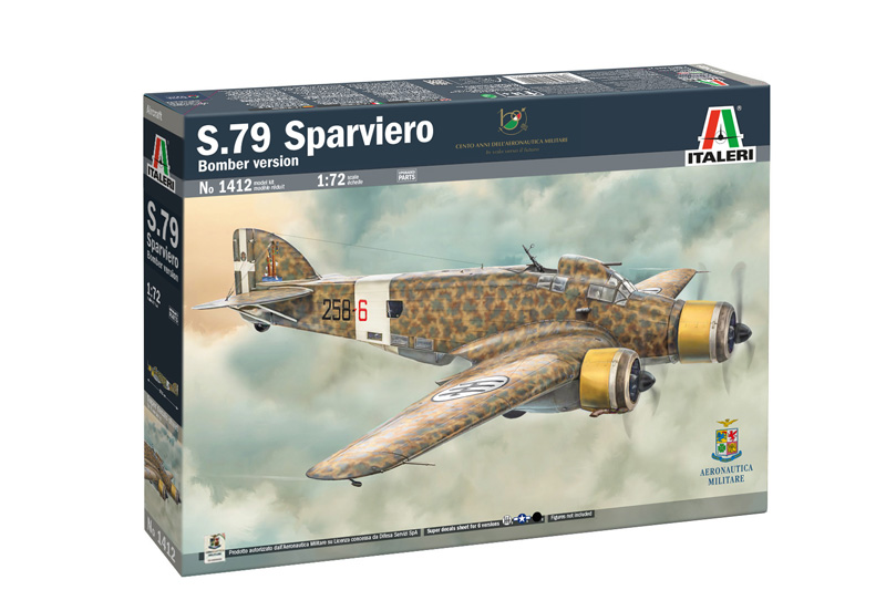 1412 Italeri Самолет S.79 Sparviero - Bomber Version 1/72