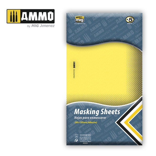 AMIG8043 AMMO MIG JIMENEZ Набор из 5 листов маскировочной бумаги (280 x195mm)