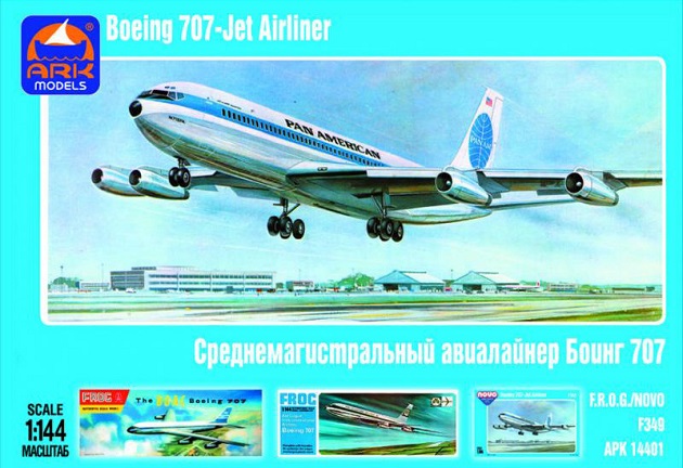 14401 ARK Models Авиалайнер Боинг 707 1/144