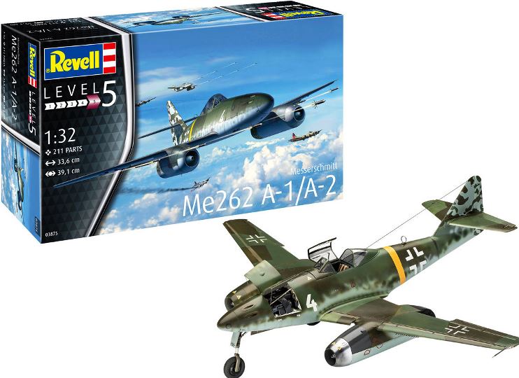 03875К Revell Истребитель Messerschmitt Me-262A-1 (+дополнения) 1/32