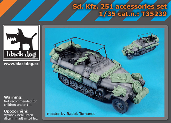 T35239 Black Dog Набор аксессуаров из смолы для Sd.Kfz.251 1/35