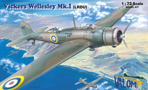 72077 Valom Самолет Vickers Wellesley Mk.I (LRDU) Масштаб 1/72