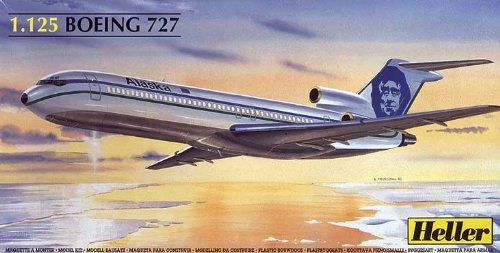 80447 Heller Самолет Боинг 727 Эйр Франс Масштаб 1/125