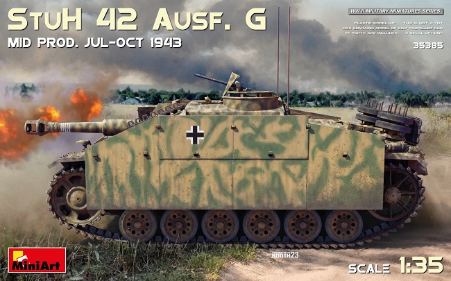 35385 MiniArt Самоходное орудие StuH 42 Ausf. G  Mid Prod (1943 год) 1/35