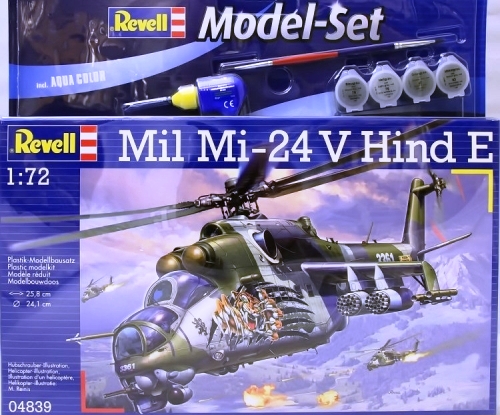 64839 Revell Подарочный набор Вертолет М-24 Крокодил Масштаб 1/72