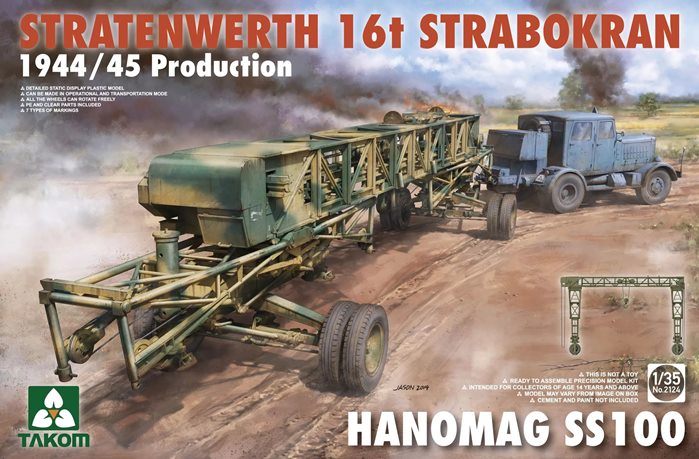 2124 Takom Stratenwerth 16t Strabokran 1944/45 Prod. + Hanomag SS100 1/35