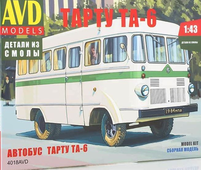 4018 AVD Models Автобус Тарту ТА-6 1/43