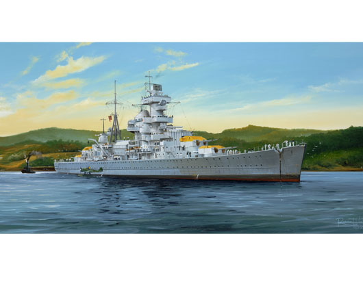 05317 Trumpeter Немецкий крейсер "Admiral Hipper" 1941 год Масштаб 1/350