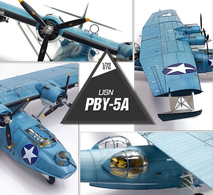 12573 Academy Самолет USN PBY-5A "The Battle of Midway" 1/72