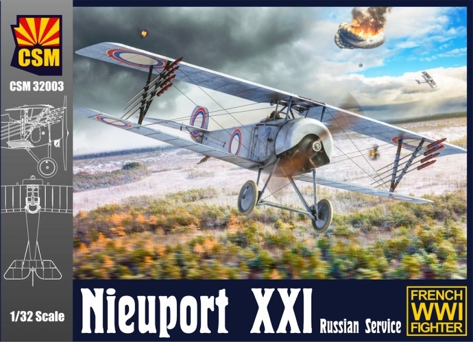 CSM32003 Copper State Models Nieuport XXI 1/32
