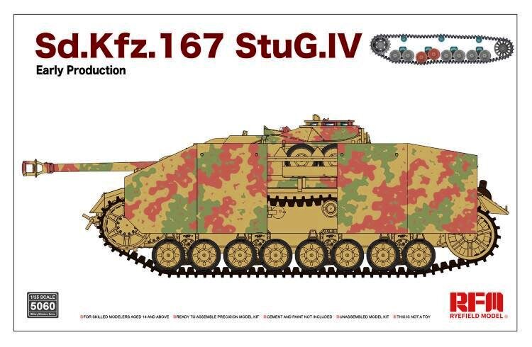 5060 RFM Самоходное орудие Sd.Kfz.167 StuG.IV Early Production (рабочие траки) 1/35