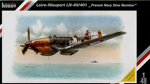 Сборная модель 48058 Special Hobby Самолет Loire-Nieuport LN.40/401 French Navy Dive-Bomber 