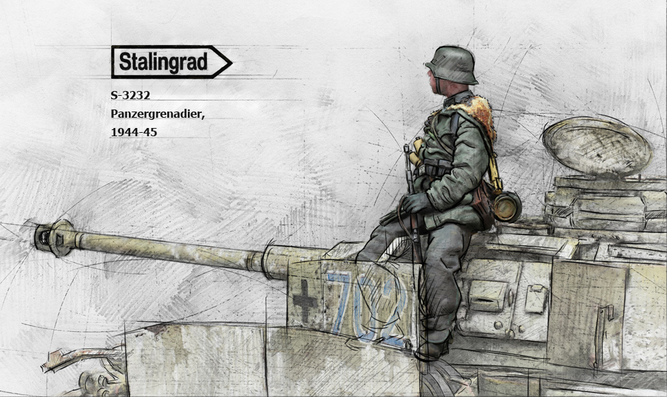 3232 Stalingrad  Германский панцергренадер 1944-45 гг 1/35