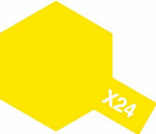 80024 Tamiya Краска эмалевая глянцевая X-24 Clear Yellow (Желтая прозрачная) 10мл.