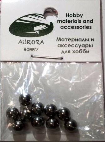 AH9024 Aurora Hobby Шары свинцовые для утяжеления диам. 3,5 мм (40 шт, 10гр)